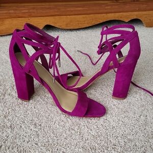Fuchsia Heeled Sandals